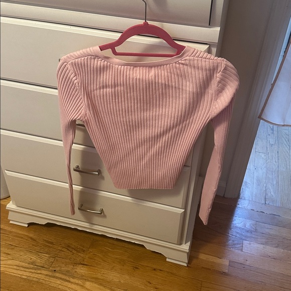 H&M Light Pink Ribbed Cardigan - Picture 3 of 3